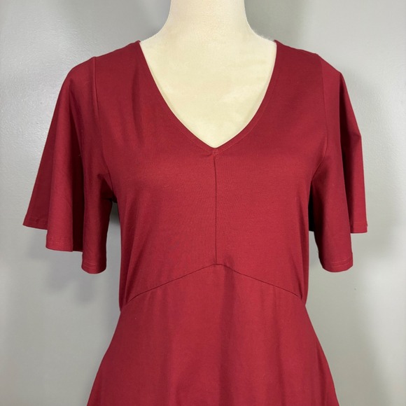 Pact Fit Flare Easy Dress Organic Cotton Dress S Granola Capsule Minimalist - Picture 3 of 11